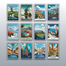 Acrylic travel city - travel,