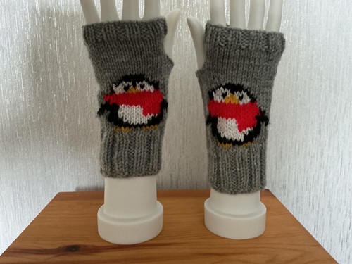 Hand knitted festive - hand,