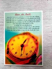 Postcard clock take your time