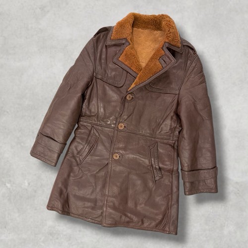 Vintage leather shearling - vintage,