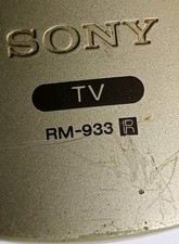 Sony RM-933 TV Remote Control