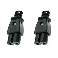 2Pcs Rewireable Female Plug