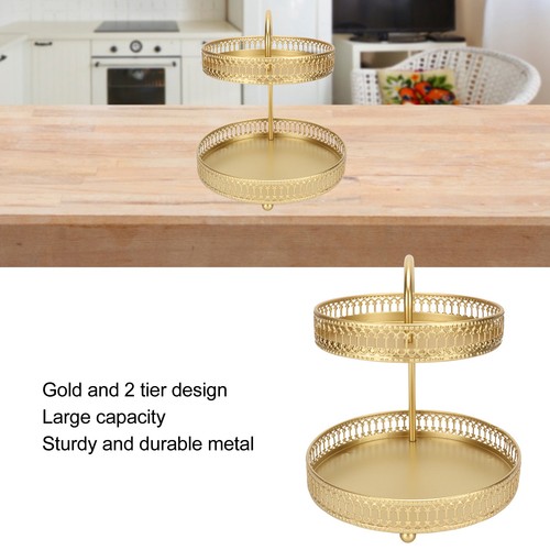 Tier fruit tray gold elegant - gold,