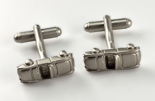 Vintage silver tone cufflinks - vintage,