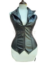 Black Women Leather Corset