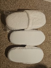 Unisex Towel Slippers One Size 29cm Bubble Base White