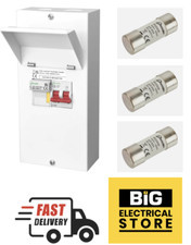 Metal Clad 100A Fused Isolator Main Switch Fuse Unit Single Phase With 3 Fuses