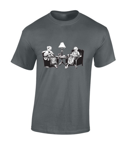 Punk granny banksy mens - granny,
