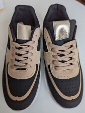 Women's AZAREY trainers Black/beige & gold, NEW - size UK 7
