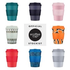 Ecoffee Cup Reusable Eco-Friendly Plant Based Coffee Cups 8oz - 14oz