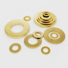 10/50pcs M2M2.5M3M4M5M6M8M10M12 Solid Brass Copper Flat Washer Plain Gasket Pad