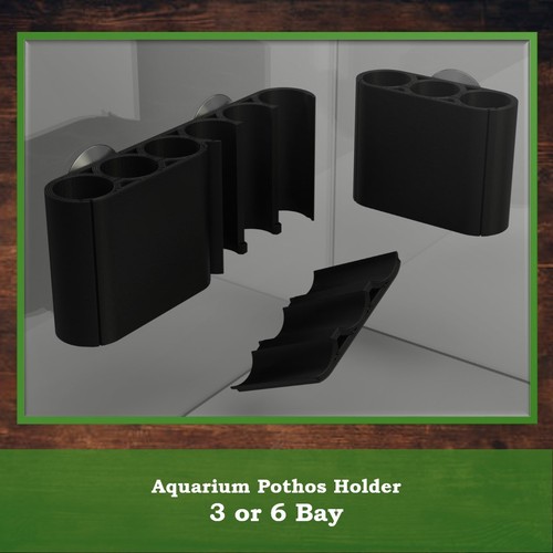 Aquarium bay plant holder - aquarium,