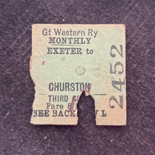 Half railway ticket - half.,