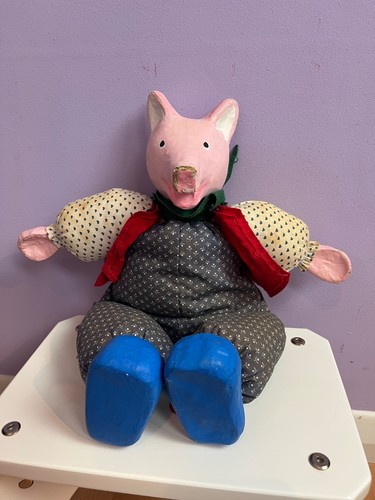 Vintage handmade paper mache - vintage,