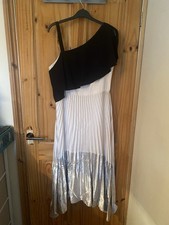 Coast Gown Size 16 Double Layered with Pleated Lower Half Sleeveless Dress