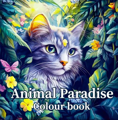 Adult colouring book cats - colouring,