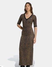 Adidas Leopard Animal V-Neck
