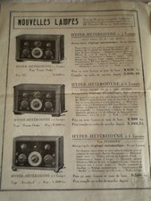 Vintage catalogue valve Radio