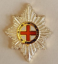 Coldstream Guards Garter Star Lapel Badge  (20 x 16mm)