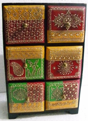 Wooden drawer box embossed - wooden,