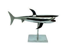 Shark Fish on Stand Metal