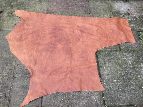 Tan brown upholstery hide side - upholstery,