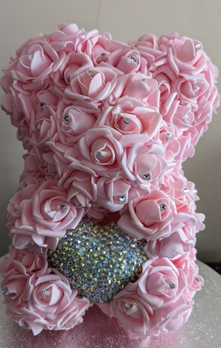 Bear with forever roses - with,