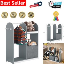 Functional Grey Kids Wardrobe