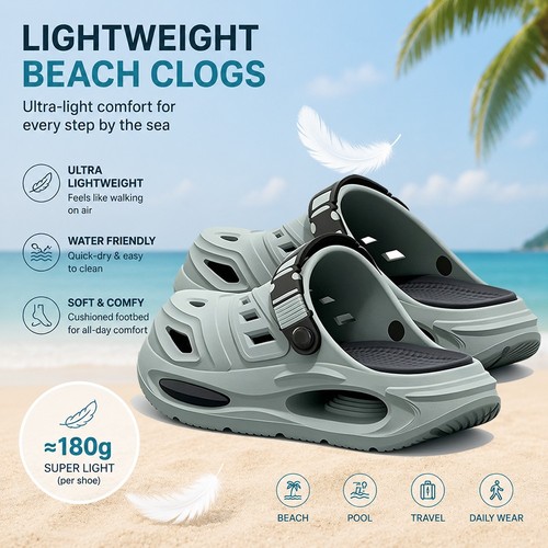 Mens eva clogs - eva, sandals