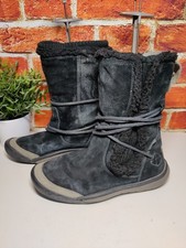 WOMENS CUSHE DE LUXE WATERPROOF IT CUFF BOOT UK 8 BLACK SUEDE WARM WINTER BOOTS