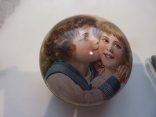 Vintage Bronnley Decorative Tin Boy and Girl... lovely looking tin.