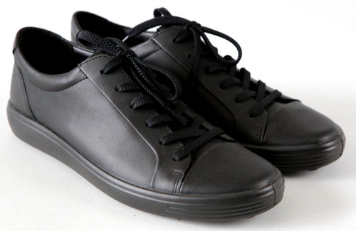 Ecco men black leather - black,