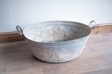 Vintage - Galvanised Oval Wash