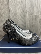 Ruby Shoo Donna Black silver