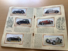 Cigarette  cards  Album MOTOR CARS JOHN PLAYER 1st series of 48 1930's