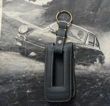 Genuine Porsche Key Pouch 911 Taycan Macan Cayenne 992 leather Keyrings Yellow
