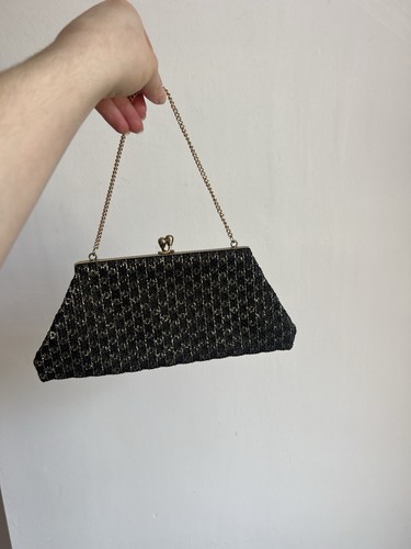 Vintage 90s black and - , gold