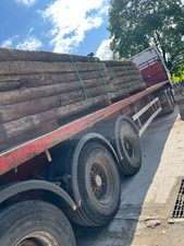 Reclaimed softwood railway sleepers
