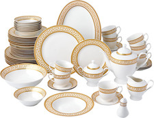 Elegant 57-Piece Bone China