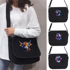 Black Unisex Messenger Bag