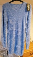Ladies dress blue (s6-8) wool