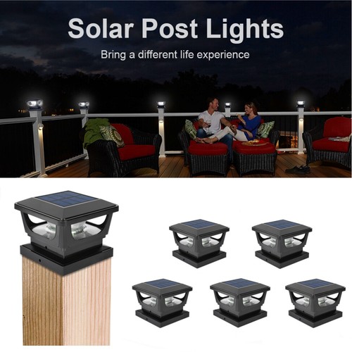 Solar post cap - cap, lights