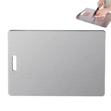 100% Stainless Steel Kitchen Chopping Board Dough Worktop Meat Cutting Board