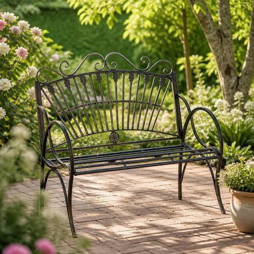 Seat vintage garden bench - garden,