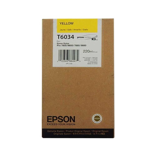 Epson cartridge t6034 - cartridge, yellow