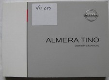 NISSAN ALMERA TINO Car Owners Handbook May 2004 #OM3E-0V10E1E #7711347005 #V10-U