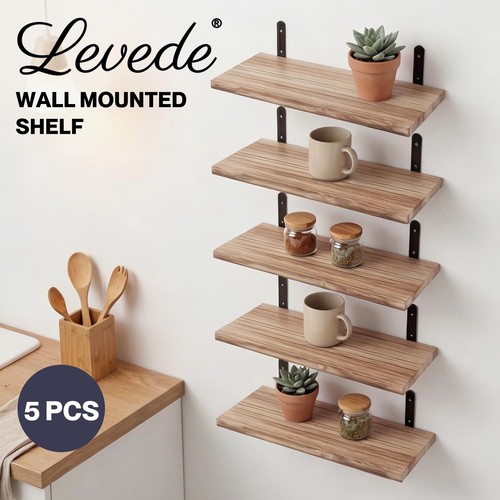 Levede floating shelves - shelves, wood