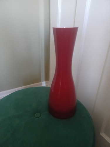 Next glass vase - next, red