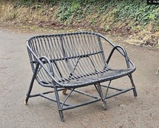 Retro Cane bamboo Sofa Small