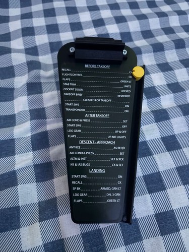 Boeing 737 cockpit checklist - 737,